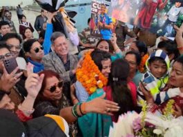 देश का नाम रोशन करने वाली स्नेह राणा लौटी देहरादून, एयरपोर्ट पर भव्य स्वागत