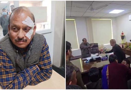 प्रारंभिक शिक्षा निदेशक से मारपीट, विधायक पर आरोप, शिक्षक आक्रोशित