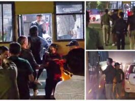 सड़क किनारे शराब पार्टी पड़ी भारी, पुलिस ने 65 लोगों को एक साथ पकड़ा