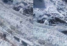 केदारनाथ पैदल मार्ग में थारू ग्लेशियर टूटने से मचा हड़कंप