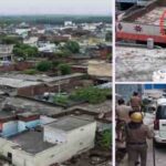 ड्रोन कैमरे ने खोली पोल! छतों पर रखे मिले ईंट-पत्थर, पुलिस सख्त