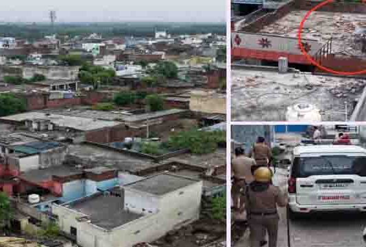 ड्रोन कैमरे ने खोली पोल! छतों पर रखे मिले ईंट-पत्थर, पुलिस सख्त
