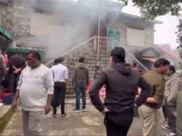 डीएफओ कार्यालय में आग, महत्वपूर्ण फाइलें और दस्तावेज जले