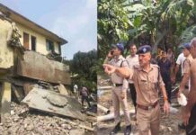 शौचालय ढहने से हादसाः मलबे में दबे PAC जवान को SDRF ने निकाला