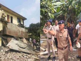 शौचालय ढहने से हादसाः मलबे में दबे PAC जवान को SDRF ने निकाला